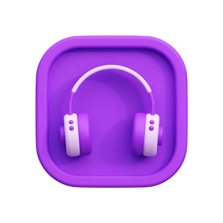 Fone de ouvido  3D Icon