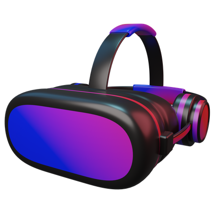 Fone de ouvido com caixa vr  3D Illustration