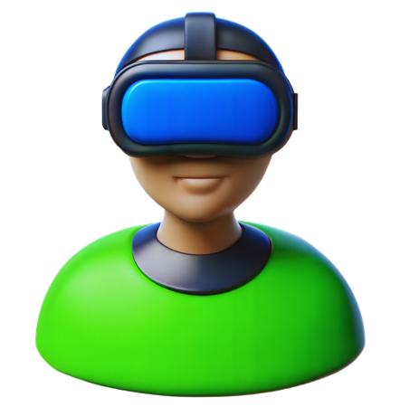 Fone de ouvido de realidade virtual  3D Icon