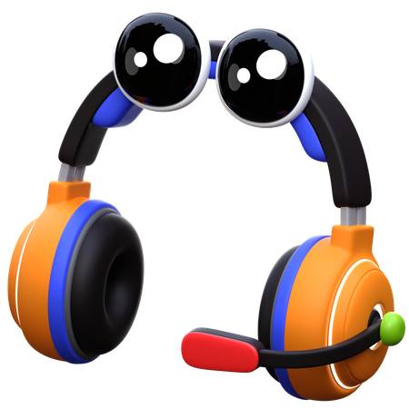 Fone de ouvido para jogos  3D Icon