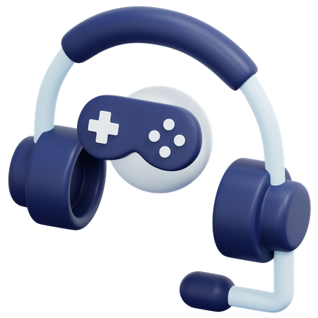 Fone de ouvido para jogos  3D Icon