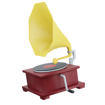 Fonógrafo  3D Icon