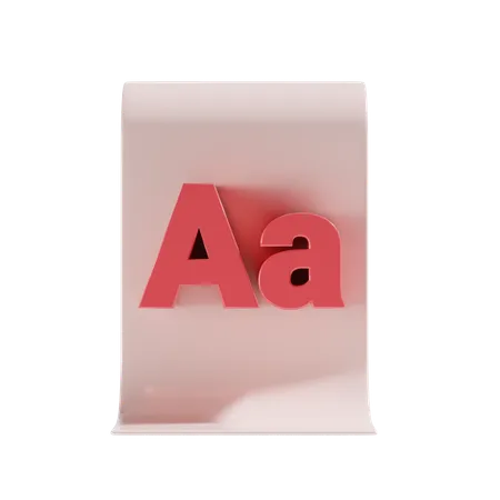 Font  3D Icon