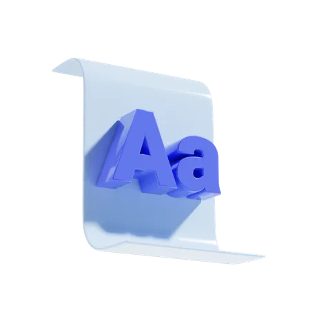 Font  3D Icon
