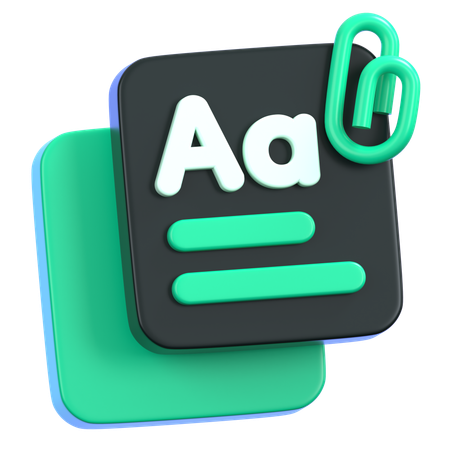フォント  3D Icon