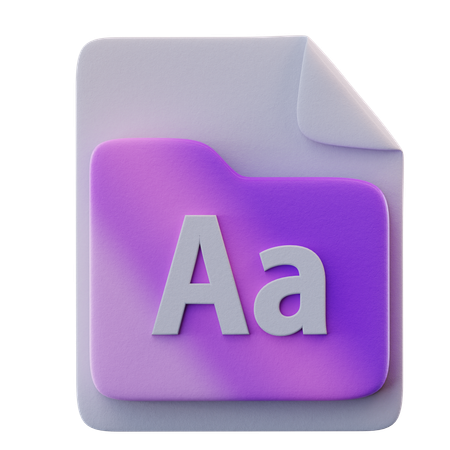 フォント  3D Icon