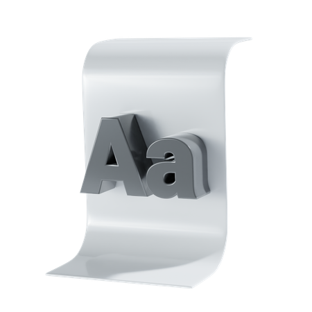 Font  3D Icon