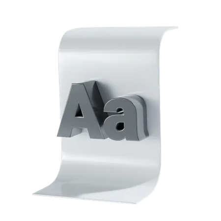 Font  3D Icon