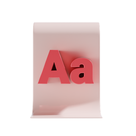 Font  3D Icon