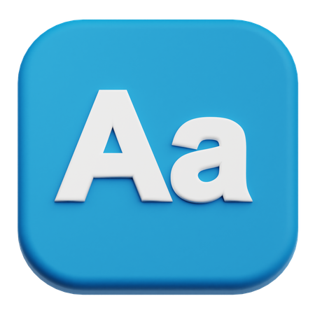 Font  3D Icon