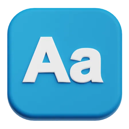 Font  3D Icon