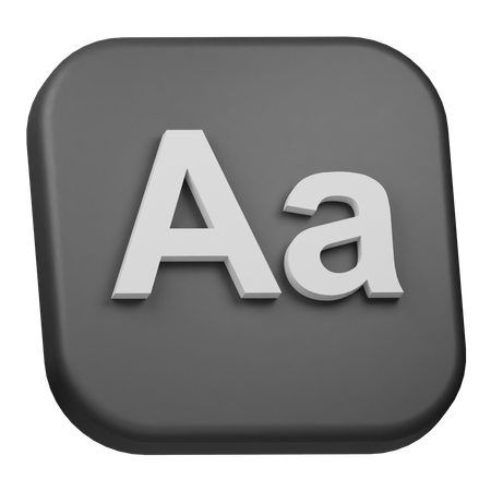 Font  3D Icon