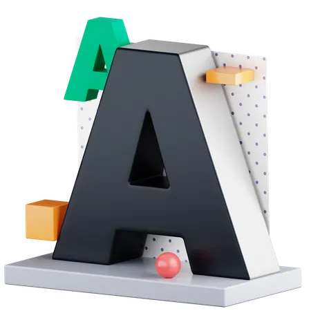 Font Design  3D Icon