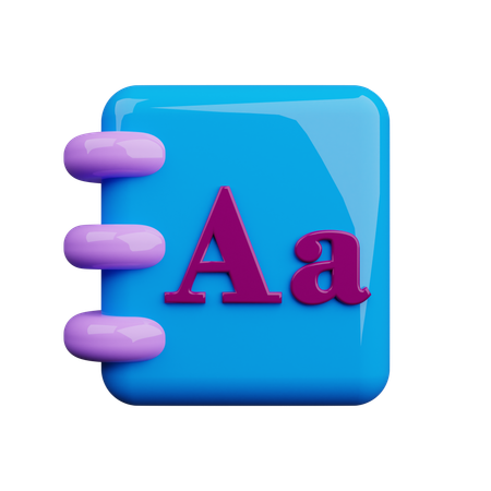 Font Selection  3D Icon