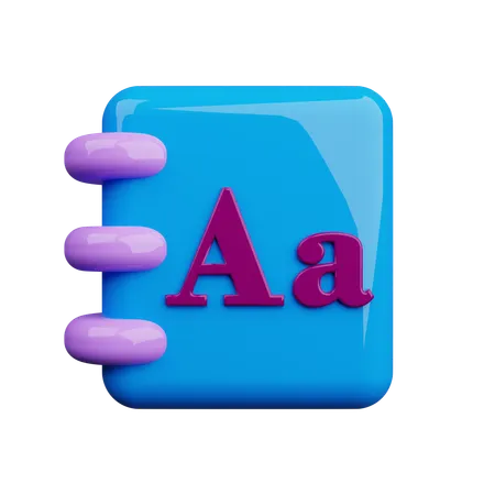 Font Selection  3D Icon