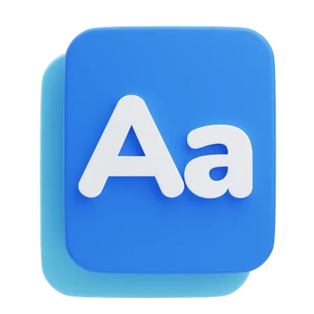 Font Tool  3D Icon