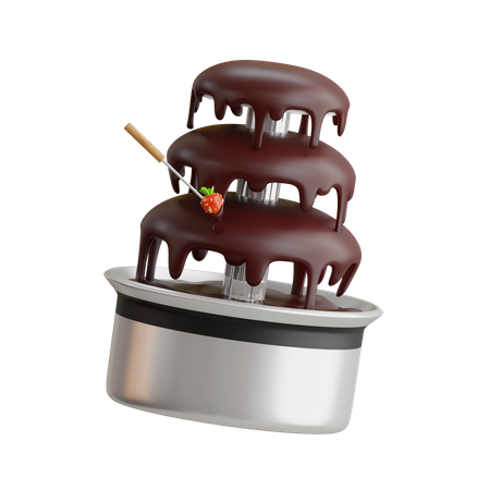 Fontaine de chocolat  3D Icon