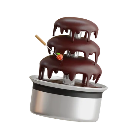 Fontaine de chocolat  3D Icon