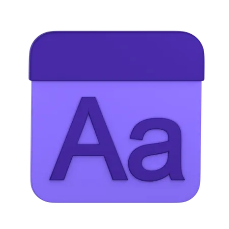 Fonte  3D Icon