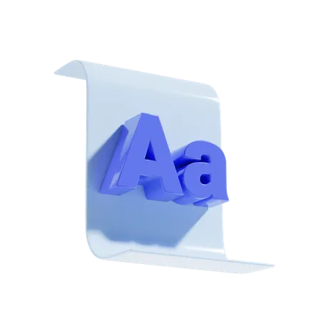 Fonte  3D Icon