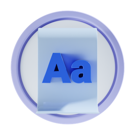 Fonte  3D Icon