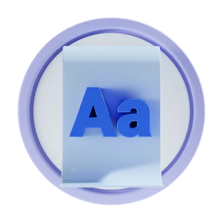 Fonte  3D Icon