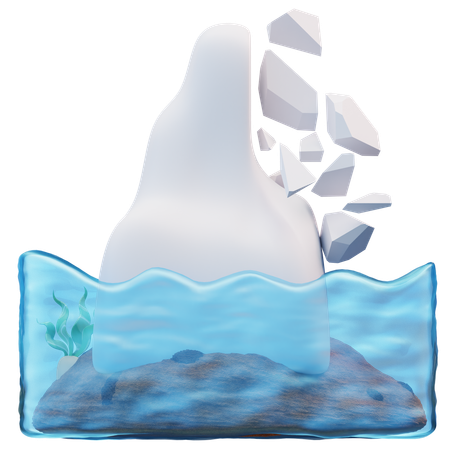 Fonte des glaciers  3D Icon