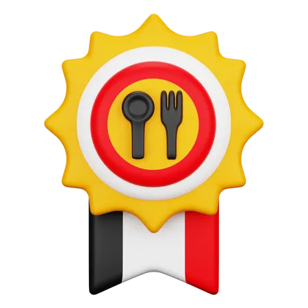 Food Badge  3D Icon