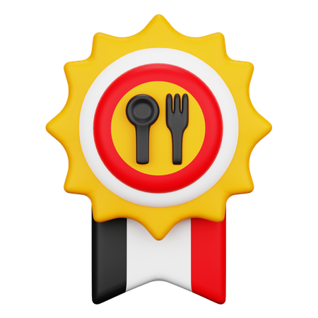 Food Badge  3D Icon