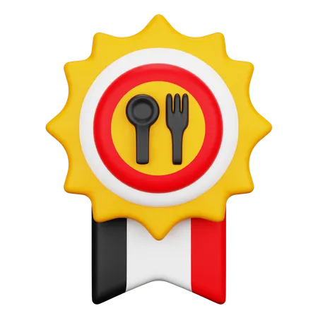 Food Badge 3D Icon