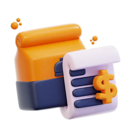 Food Bill  3D Icon