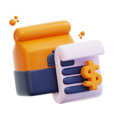 Food Bill  3D Icon