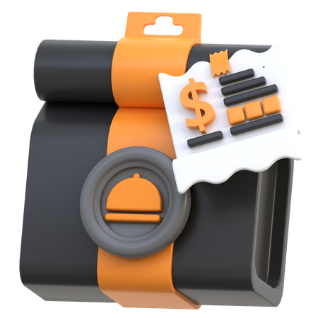Food Bill  3D Icon