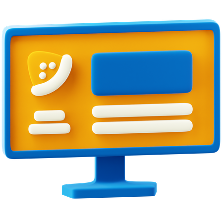 Food Blog  3D Icon