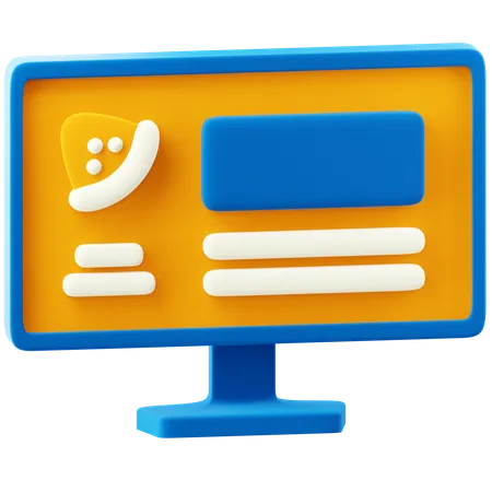 Food Blog  3D Icon