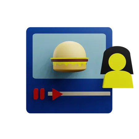 Food Blogger  3D Icon