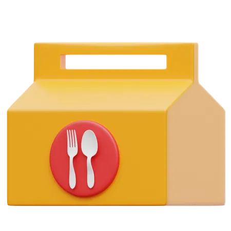 Food Box  3D Illustration