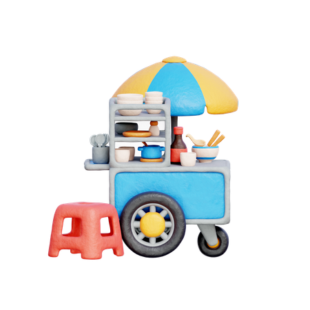 Food Cart  3D Icon