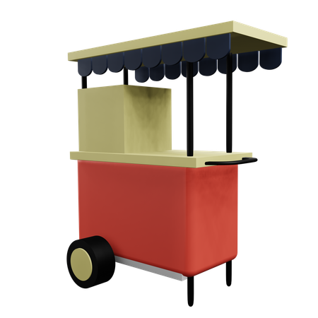 Food Cart  3D Icon