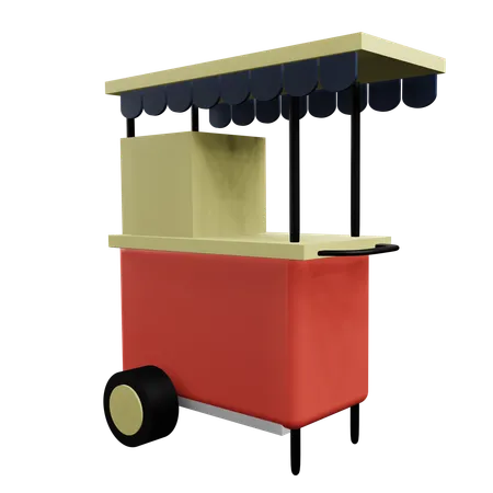 Food Cart  3D Icon