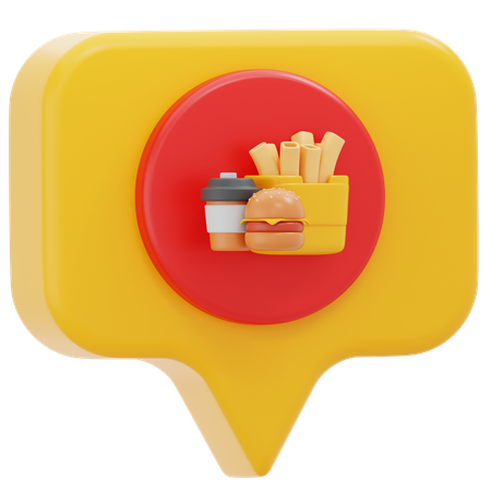 Food Chat  3D Icon
