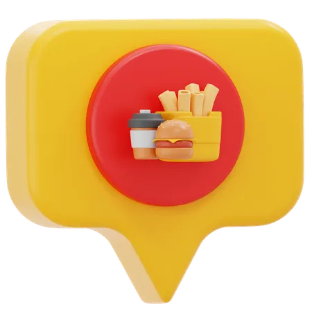 Food Chat  3D Icon