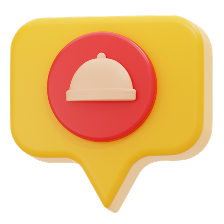 Food Chat  3D Icon