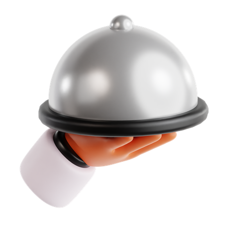 Food Cloche  3D Icon