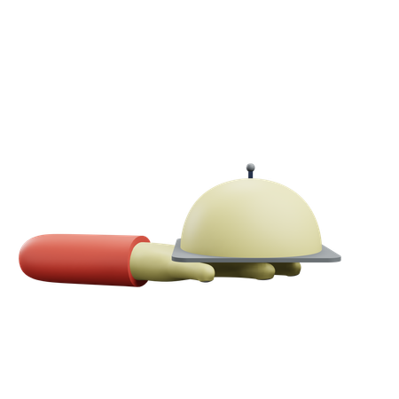 Food Cloche  3D Icon