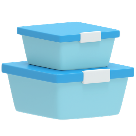 Food Container  3D Illustration