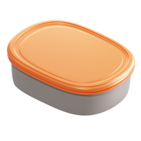 Food Container 3D Illustration