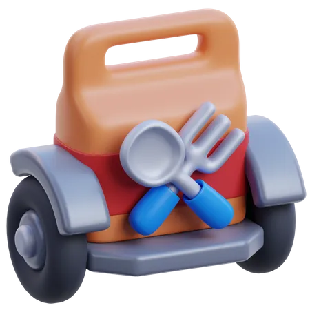 Food Delivery  3D Icon