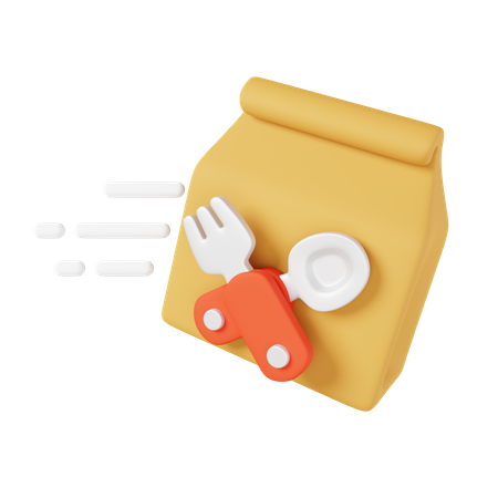 Food Delivery  3D Icon