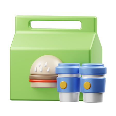 Food Delivery  3D Icon